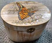 Butterfly Breakfast-oval box 5x7-$39